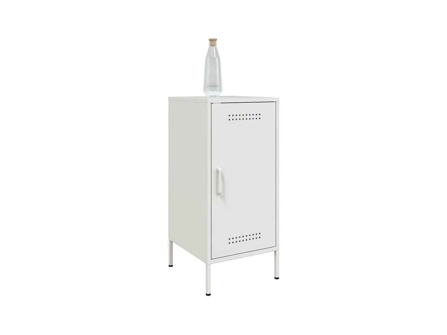 Buffet blanc 36x39x79 cm acier