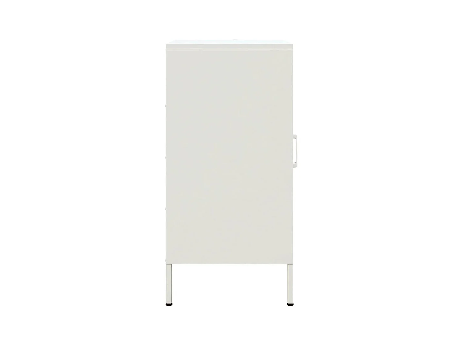 Buffet blanc 36x39x79 cm acier
