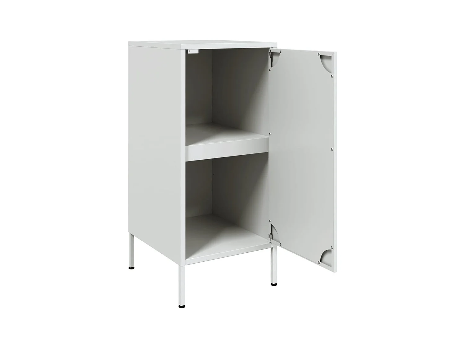 Buffet blanc 36x39x79 cm acier