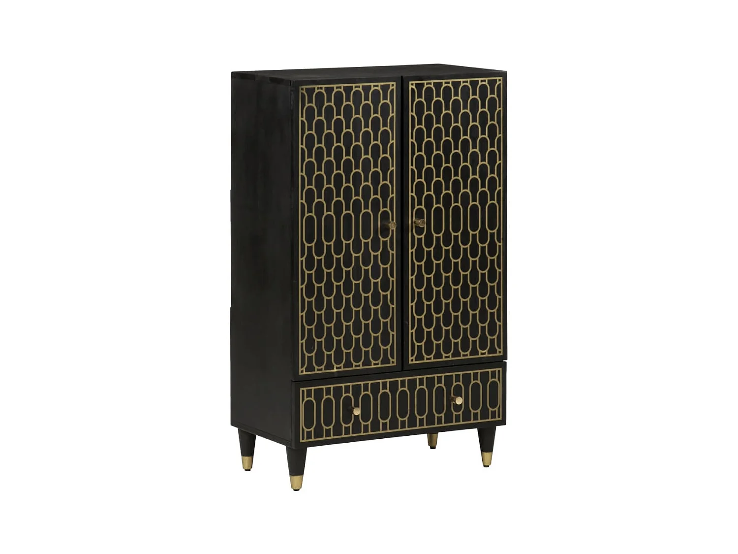 Buffet 60x33x100 cm bois de manguier massif