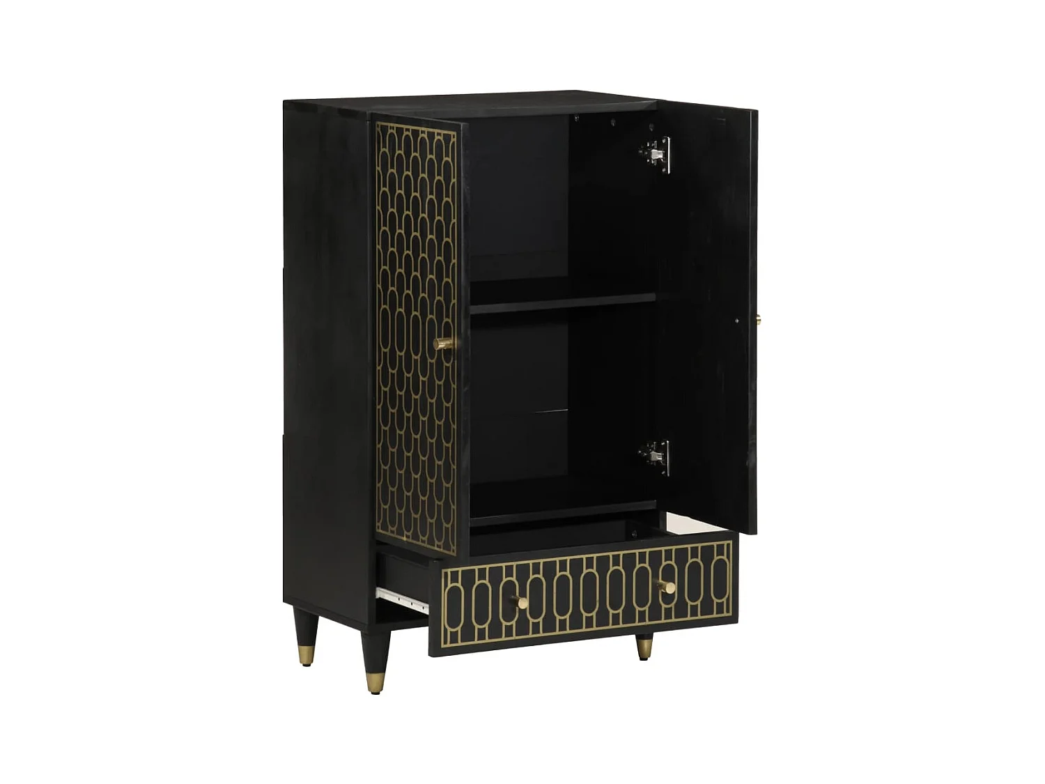 Buffet 60x33x100 cm bois de manguier massif