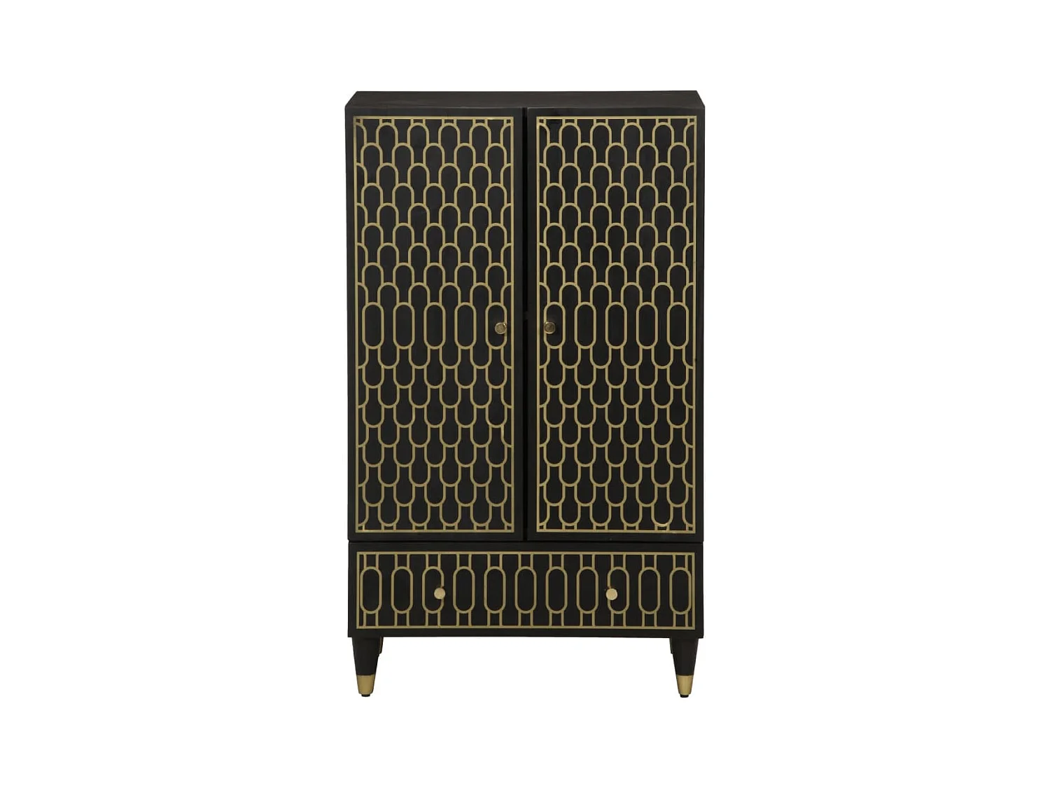 Buffet 60x33x100 cm bois de manguier massif