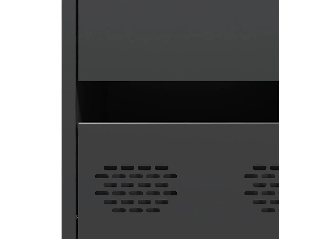 Aparador 35x39x73,5 cm aço laminado a frio preto