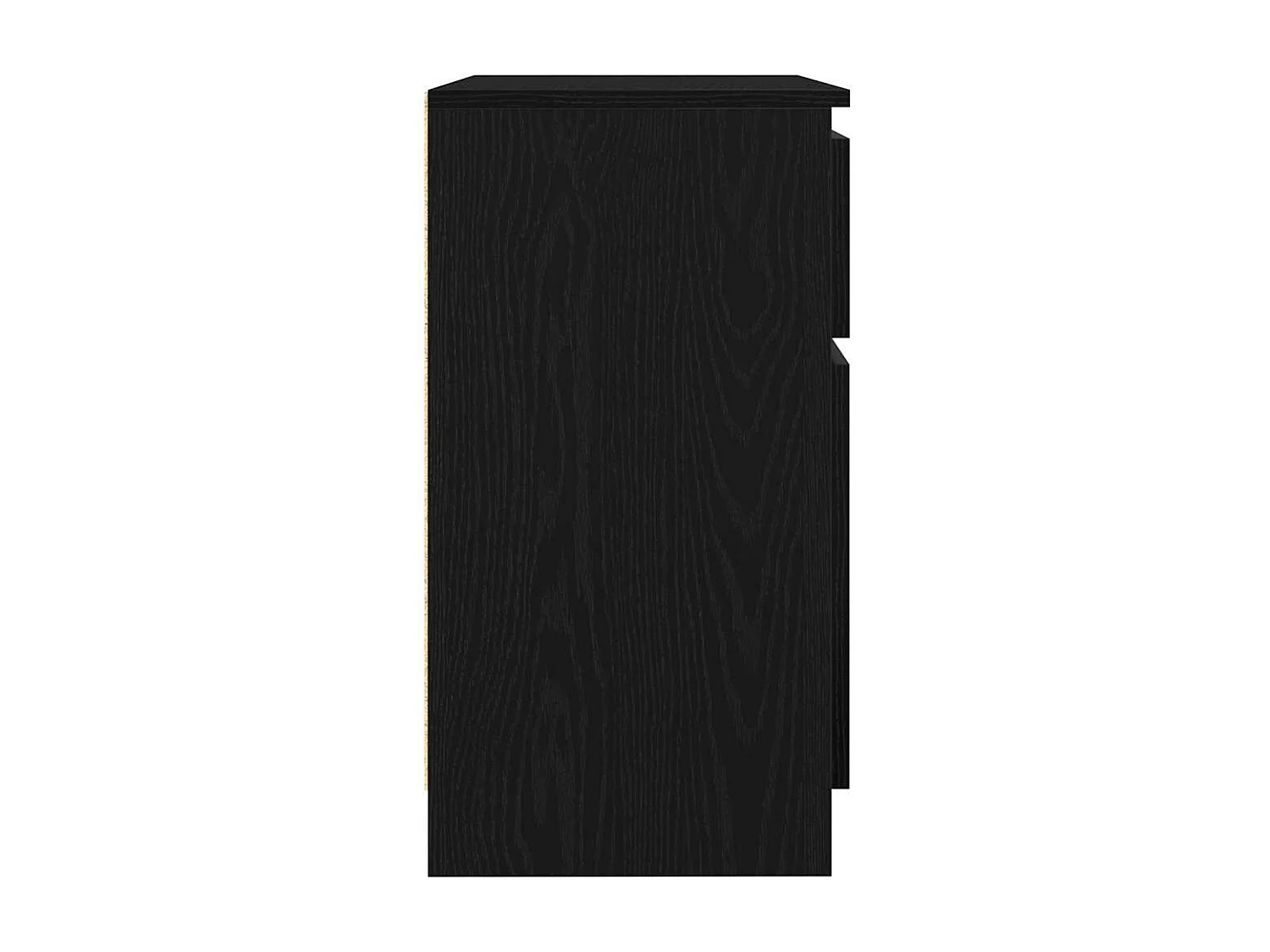 Buffet avec tiroir chêne noir 71x35x65 cm bois d'ingénierie