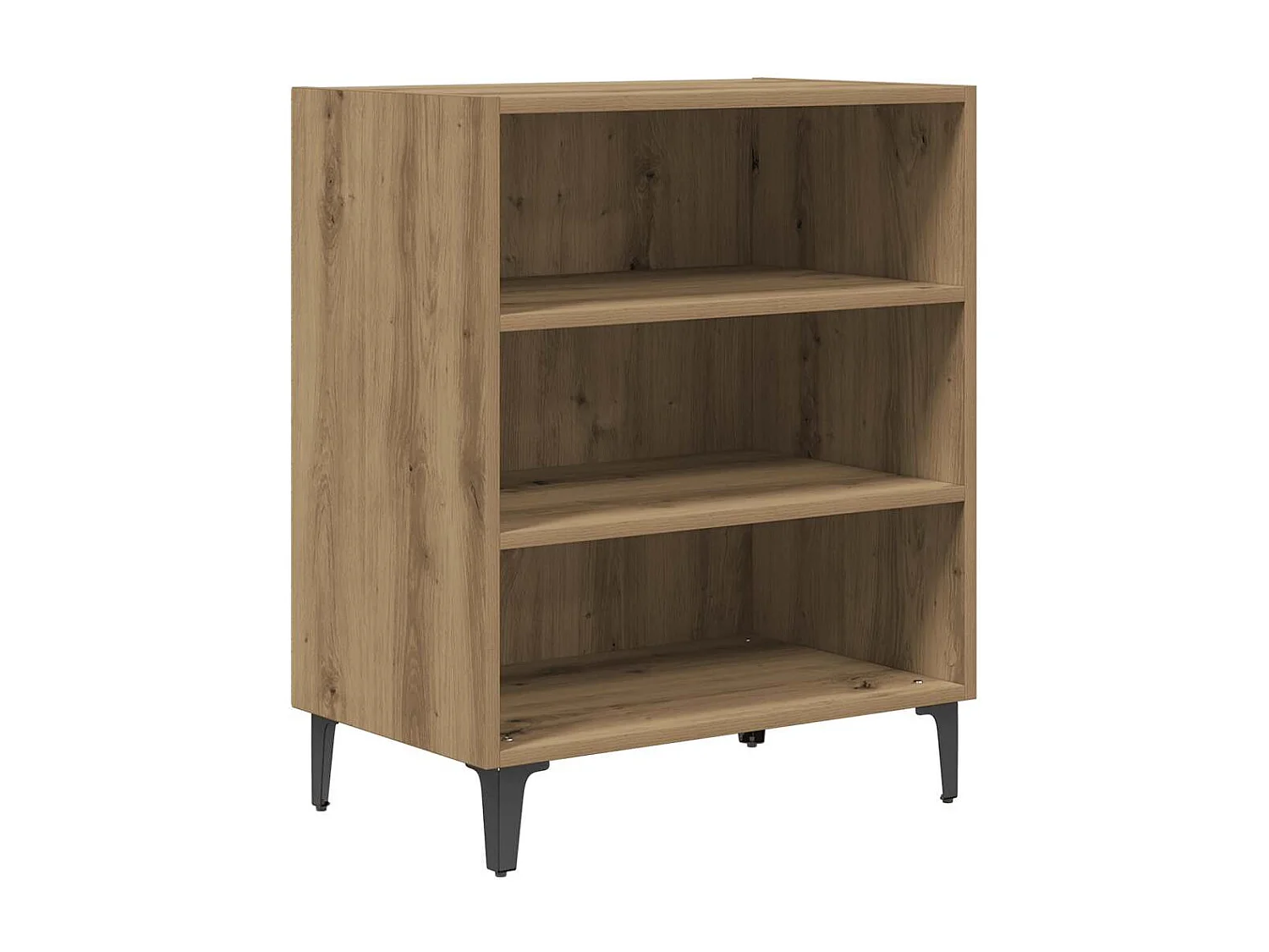 Buffet chêne artisanal 57x35x70 cm bois d'ingénierie