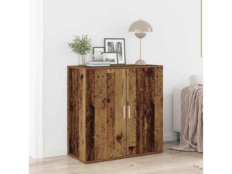 Dressoir Oud hout 79 x 38 x 80 cm Bewerkt hout