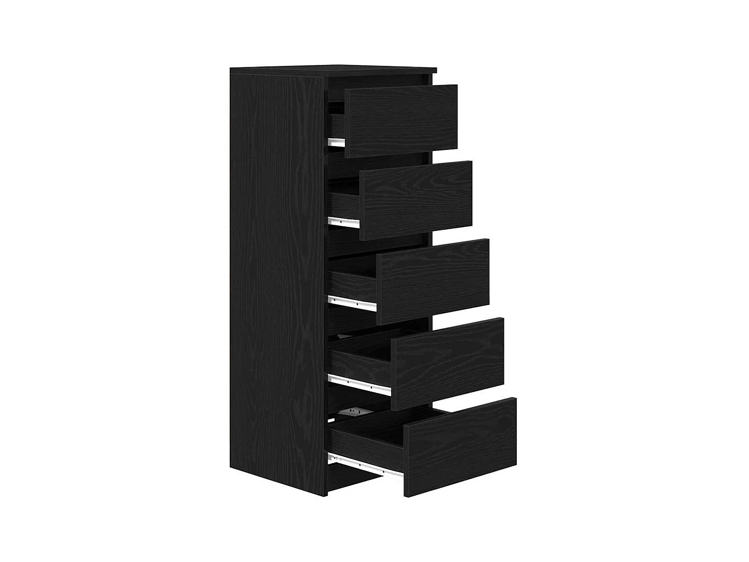 Buffet avec tiroirs chêne noir 37,5x35x99 cm bois d'ingénierie