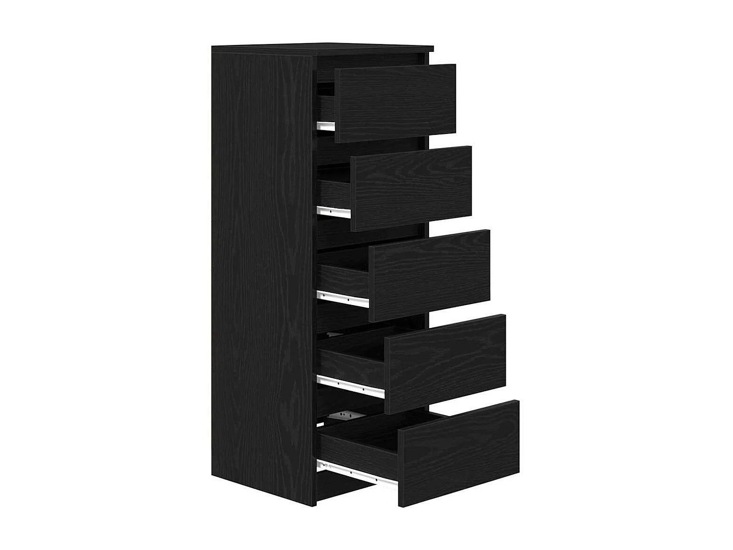 Buffet avec tiroirs chêne noir 37,5x35x99 cm bois d'ingénierie
