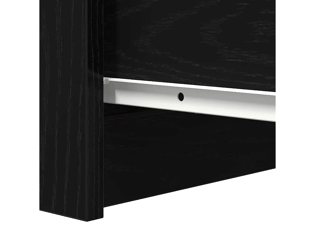 Buffet avec tiroirs chêne noir 37,5x35x99 cm bois d'ingénierie