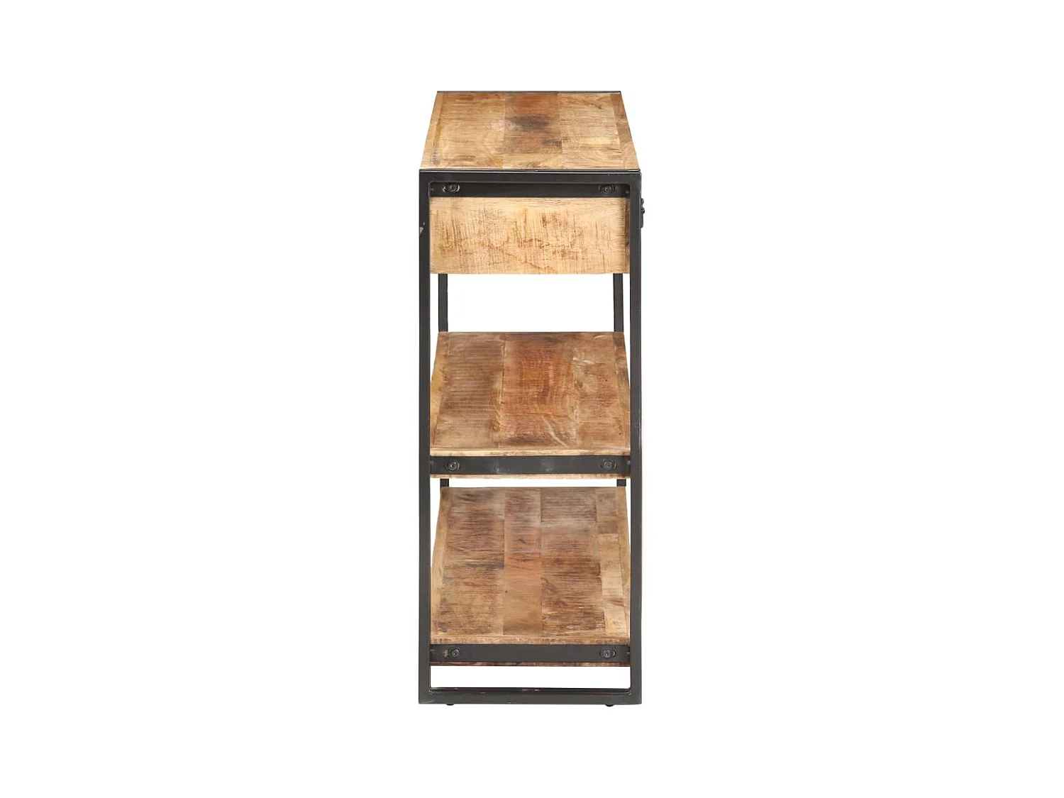 Buffet 120x30x75 cm Bois de manguier massif brut