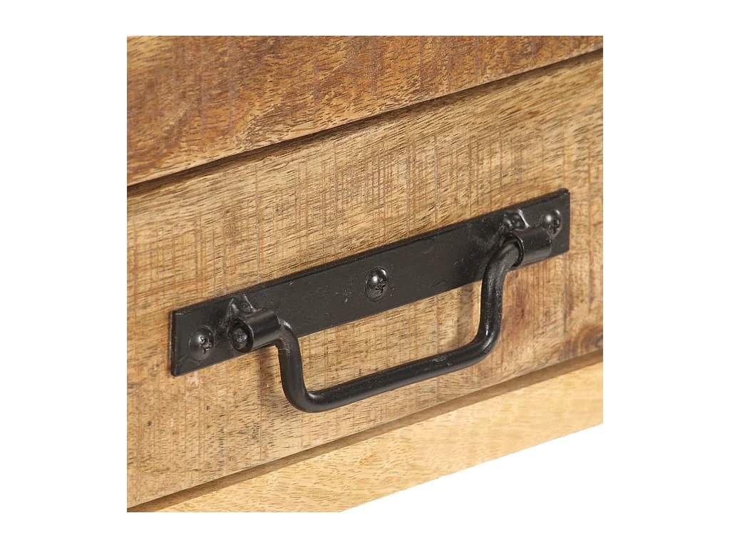 Buffet 120x30x75 cm Bois de manguier massif brut