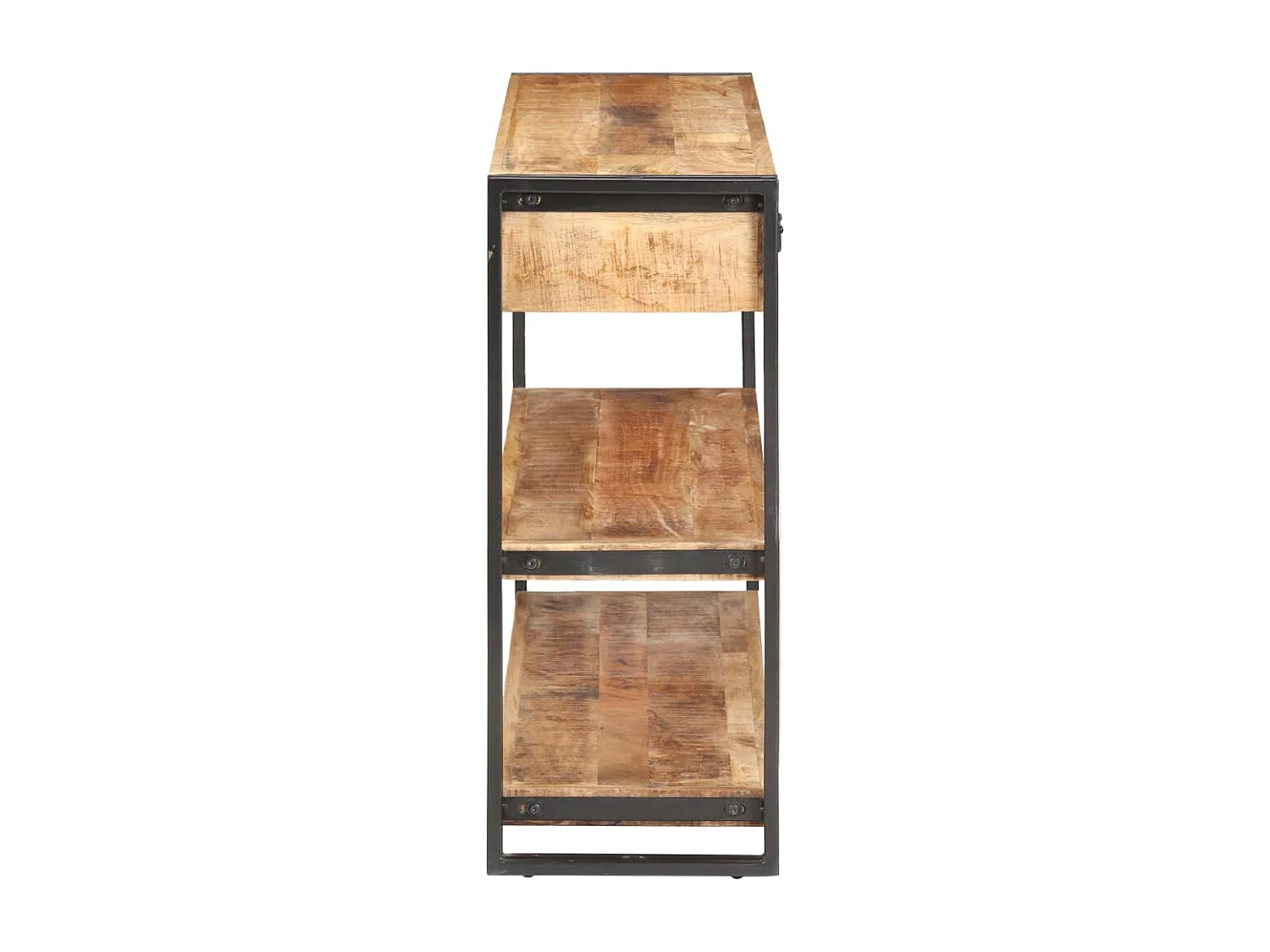 Buffet 120x30x75 cm Bois de manguier massif brut