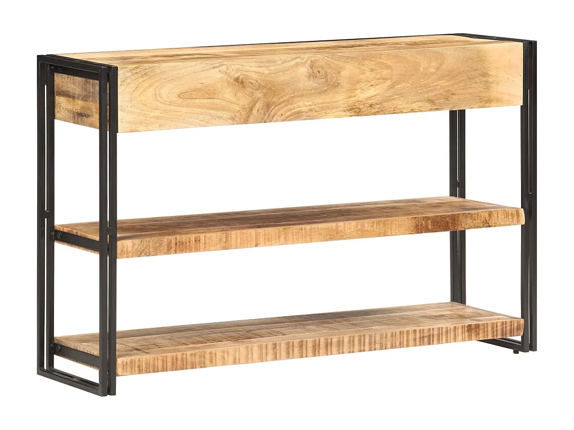 Buffet 120x30x75 cm Bois de manguier massif brut