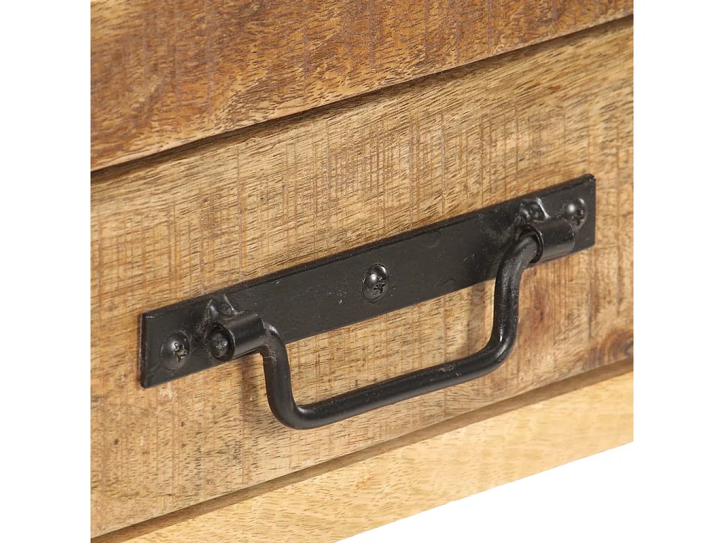 Buffet 120x30x75 cm Bois de manguier massif brut