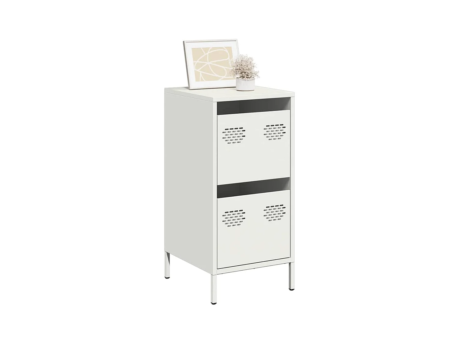 Buffet blanc 35x39x73,5 cm acier laminé à froid