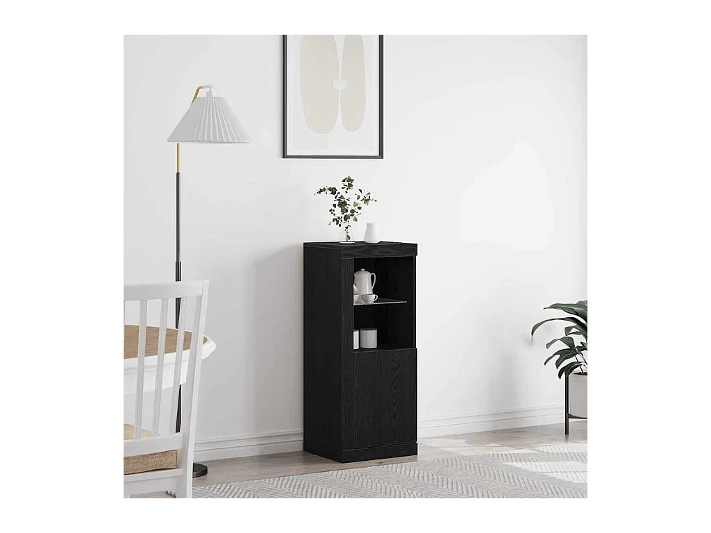 Buffet Chêne noir 41 x 37 x 100 cm Bois d'ingénierie