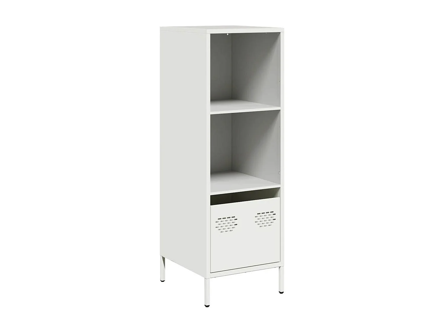 Buffet haut blanc 35x39x103,5 cm acier