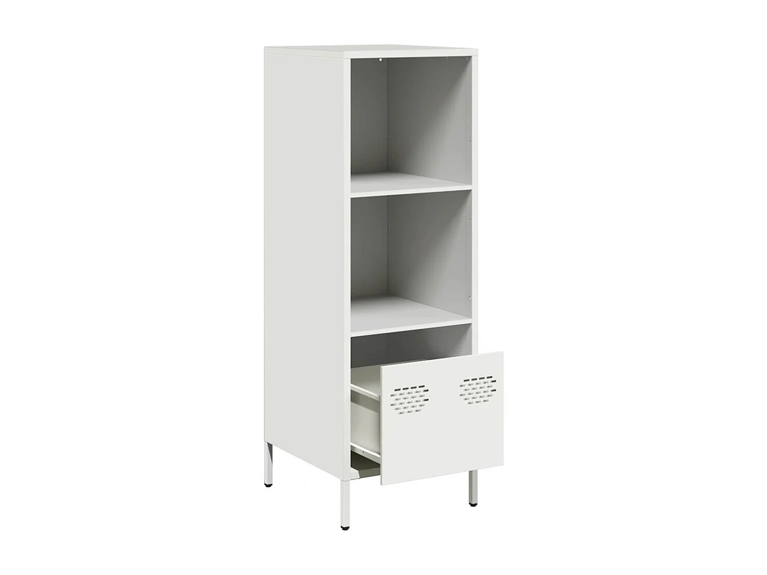 Buffet haut blanc 35x39x103,5 cm acier