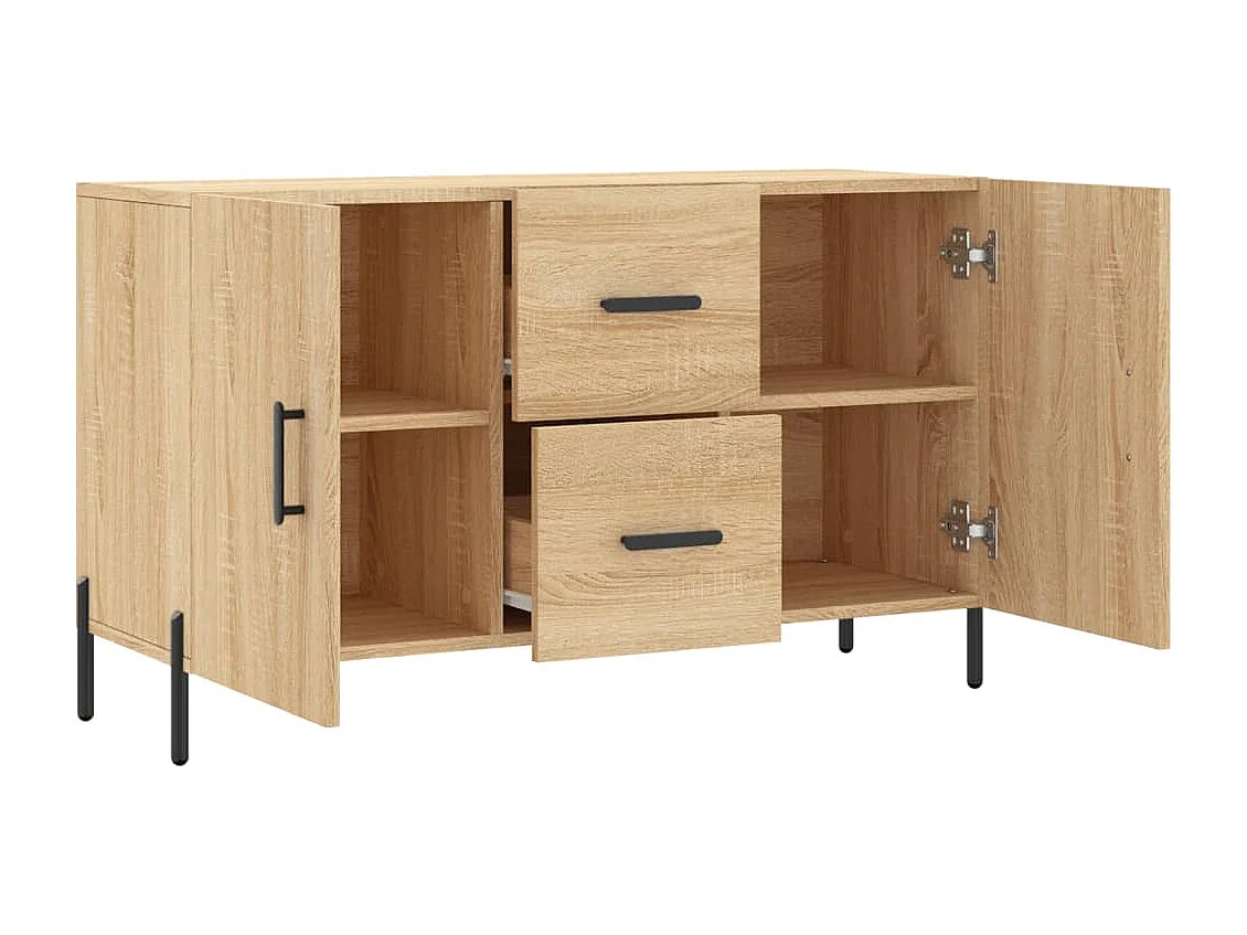 Aparador de madera de ingeniería roble Sonoma 100x36x60 cm