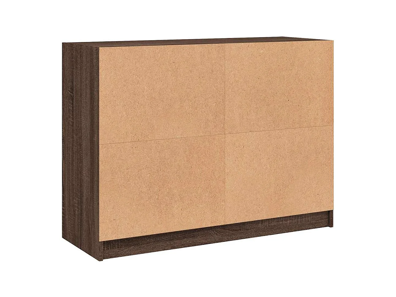 Buffet chêne marron 102x37x75,5 cm bois d'ingénierie