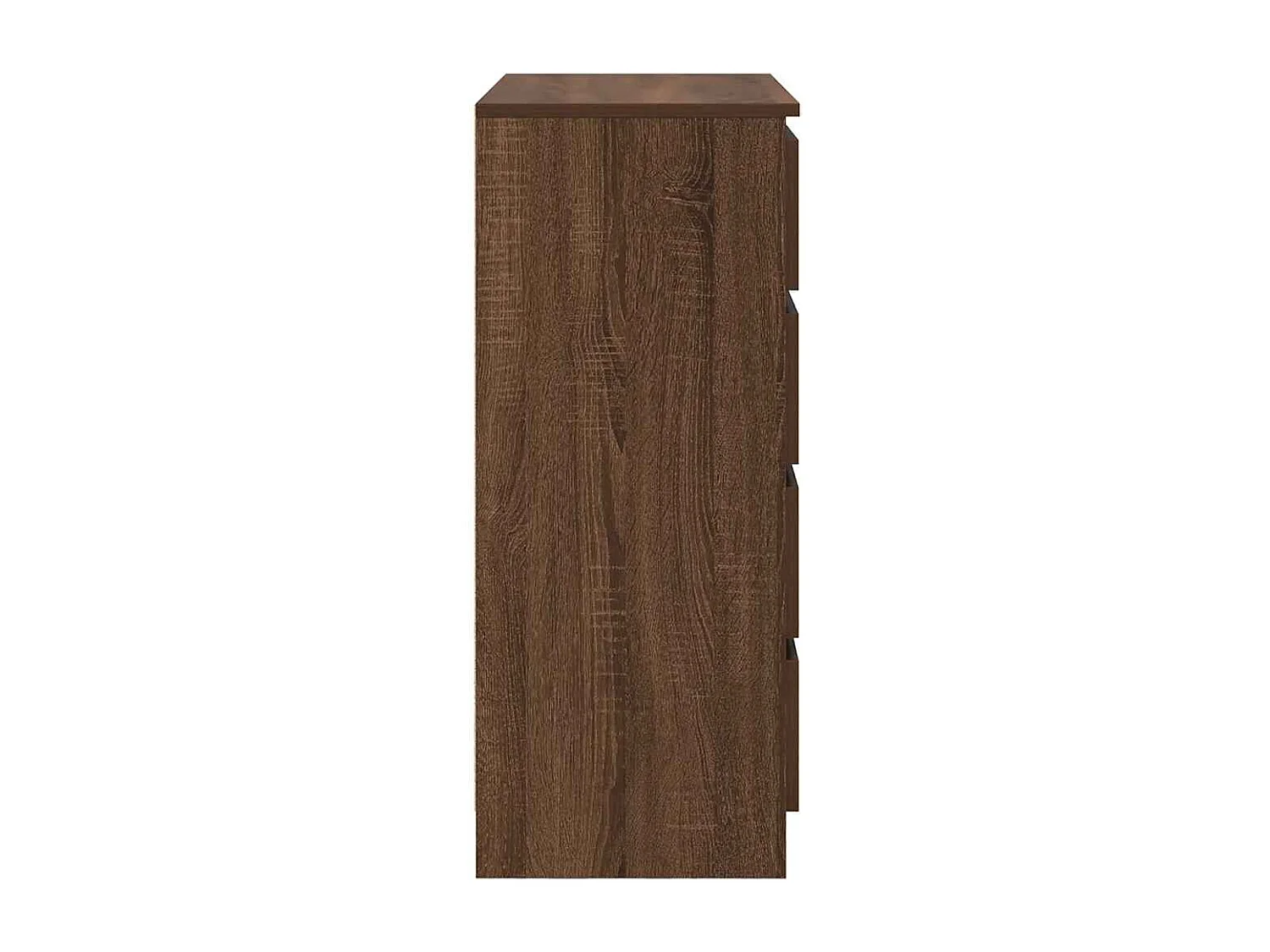 Buffet avec tiroirs chêne brun 71x35x84 cm bois d'ingénierie