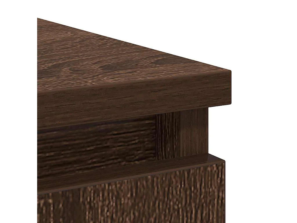 Buffet avec tiroirs chêne brun 71x35x84 cm bois d'ingénierie