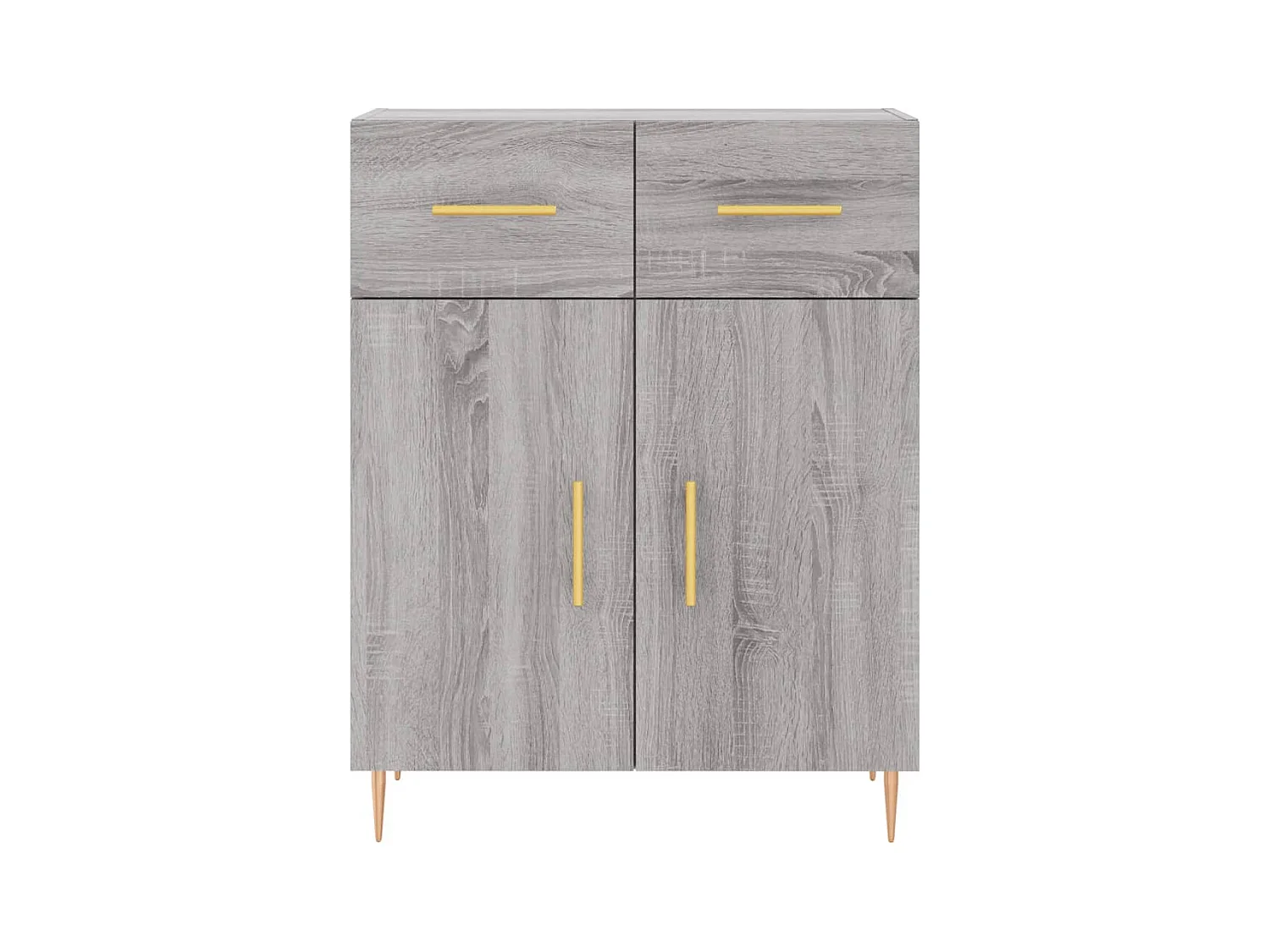 Buffet haut Sonoma gris 69,5x34x180 cm Bois d'ingénierie