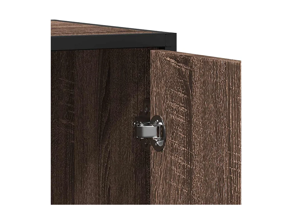 Buffet chêne marron 92x35x76 cm Bois d'ingénierie