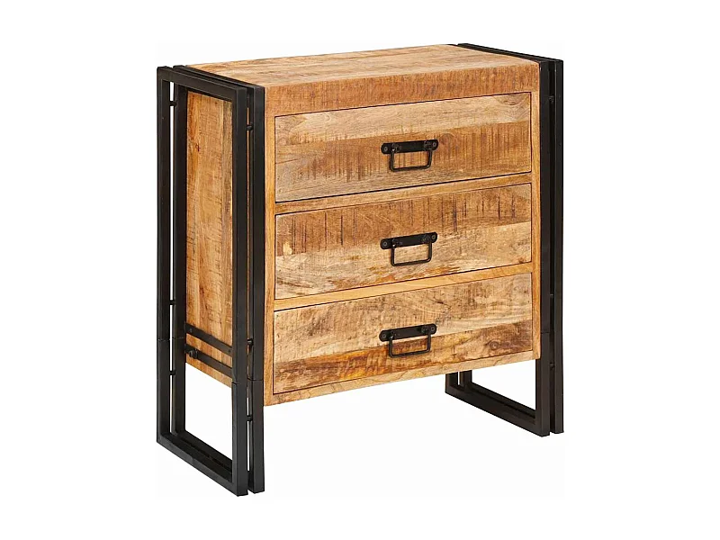Buffet Marron 66 x 33 x 70 cm bois de manguier massif
