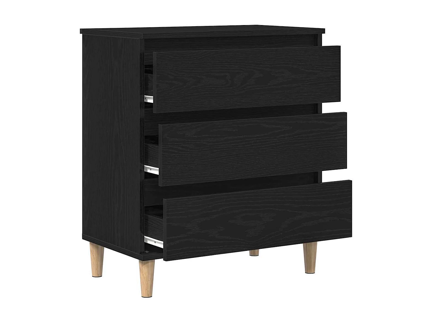 Buffet avec tiroir Chêne noir 60 x 35 x 70 cm Bois d'ingénierie