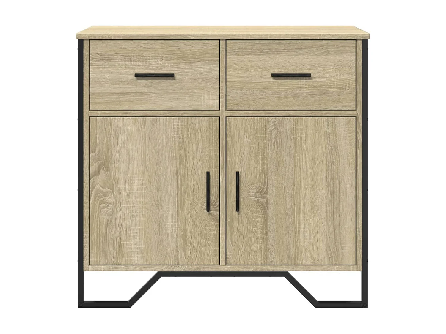 Buffet chêne sonoma 79,5x35,5x74,5 cm bois d'ingénierie