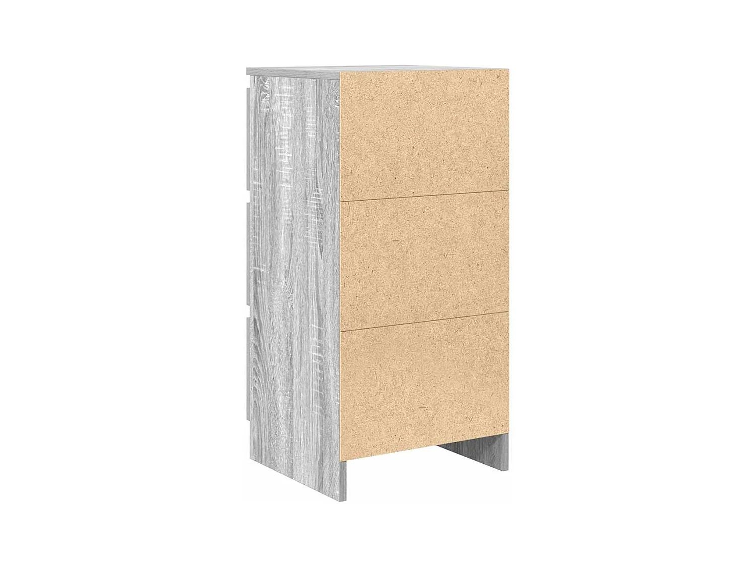 Buffet sonoma gris 37,5x35x76 cm bois d'ingénierie