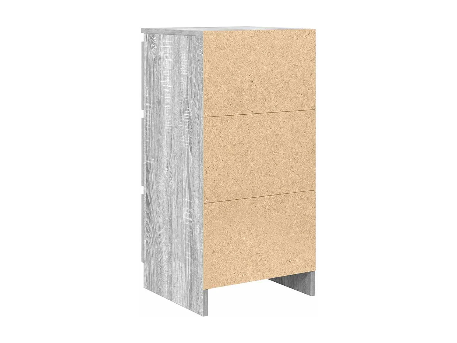 Buffet sonoma gris 37,5x35x76 cm bois d'ingénierie