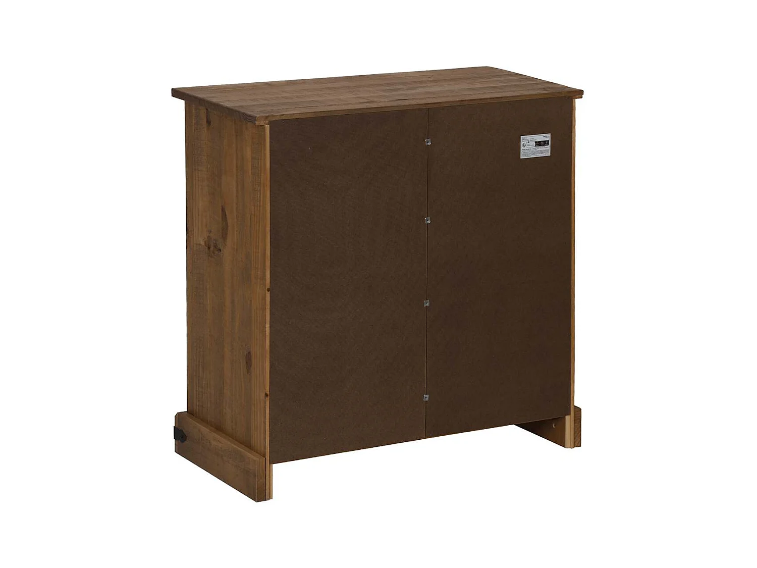 Buffet HALDEN avec porte coulissante 80x40x80 cm bois massif