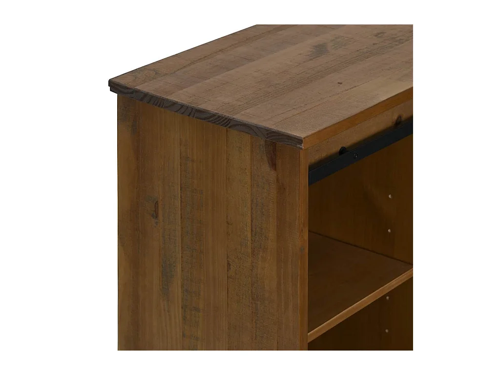Buffet HALDEN avec porte coulissante 80x40x80 cm bois massif