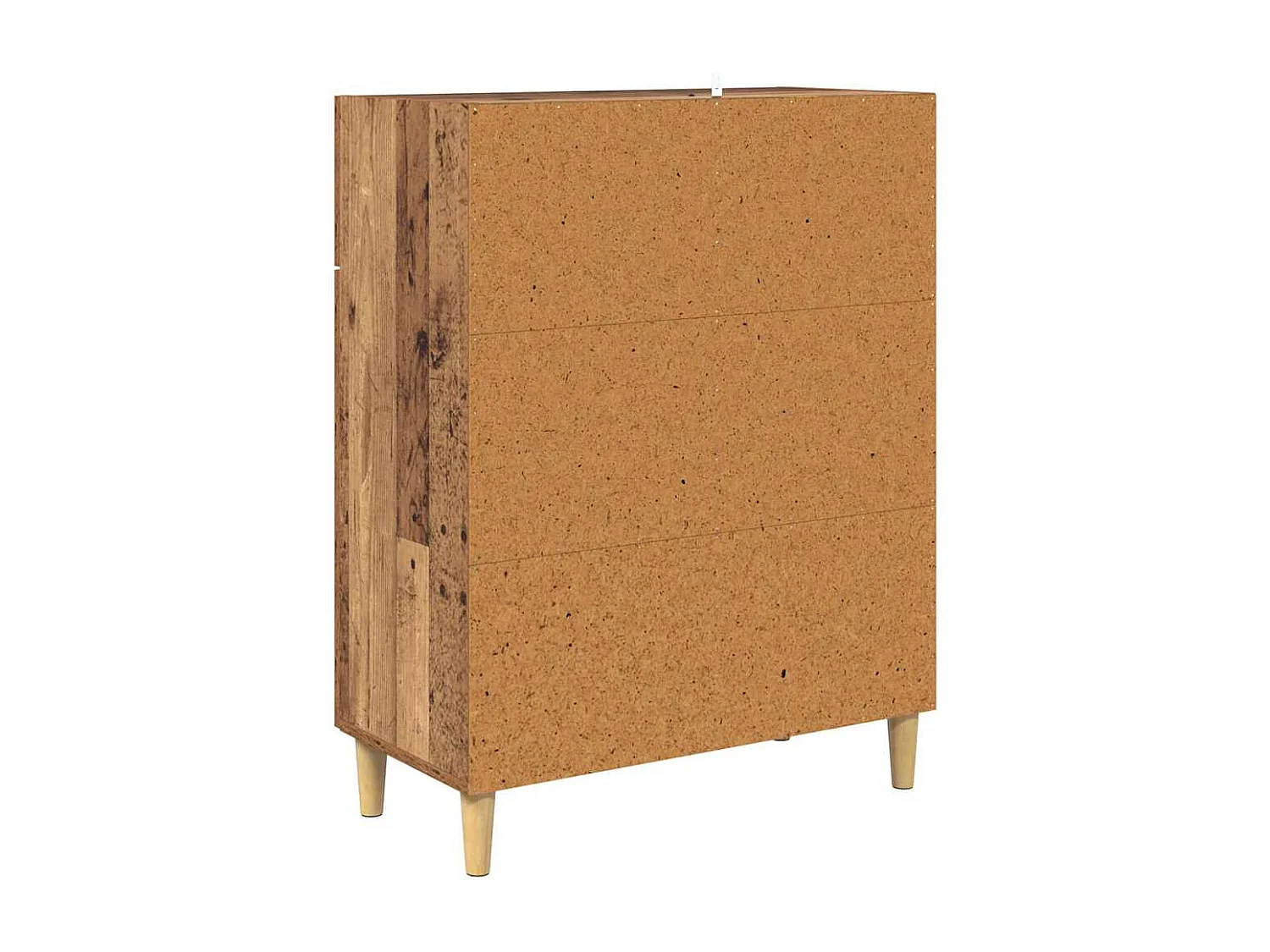 Dressoir met lade Oud hout 34 x 69.5 x 89 cm Bewerkt hout