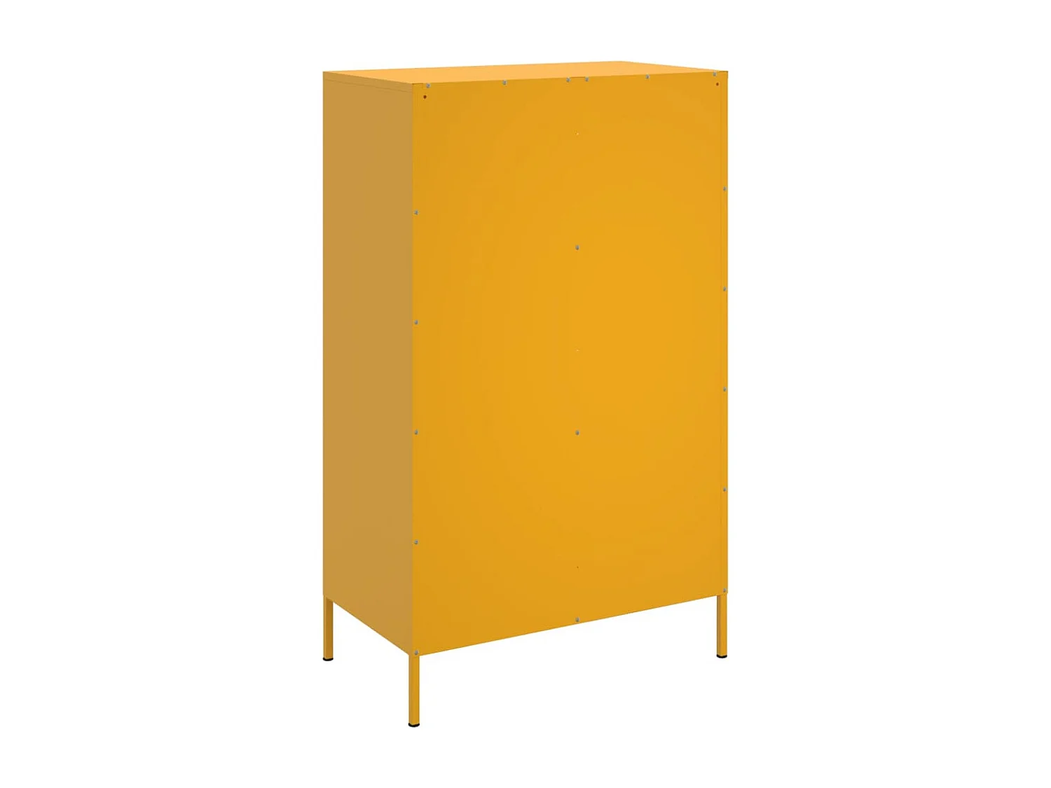 Buffet haut jaune moutarde 68x39x113 cm acier