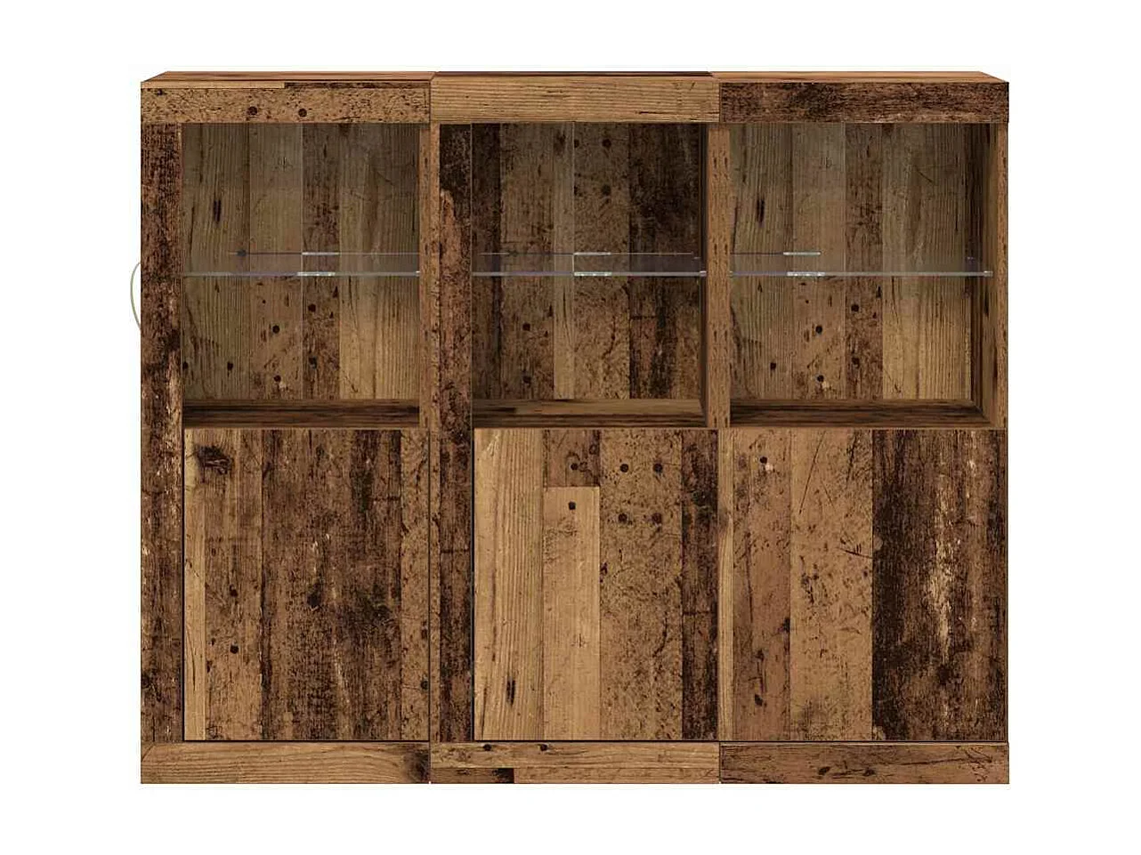 Buffet 3 pièces Bois ancien 123 x 37 x 100 cm Bois d'ingénierie