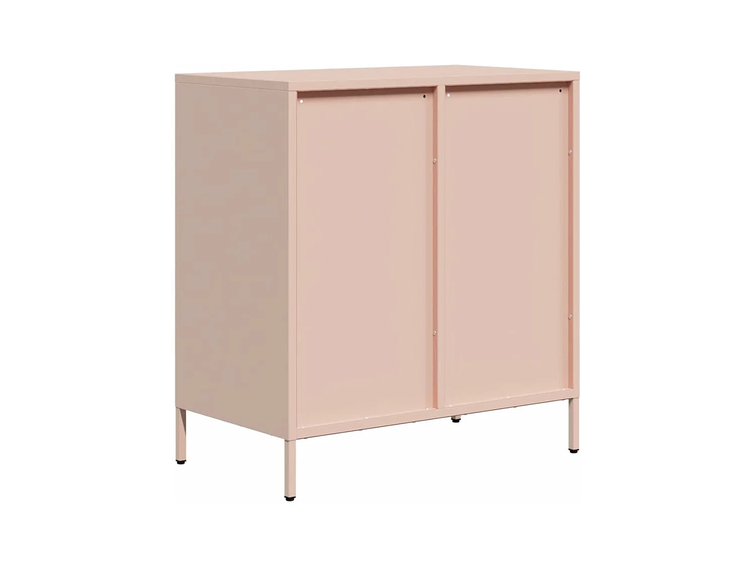 Buffet rose 68x39x73,5 cm acier laminé à froid