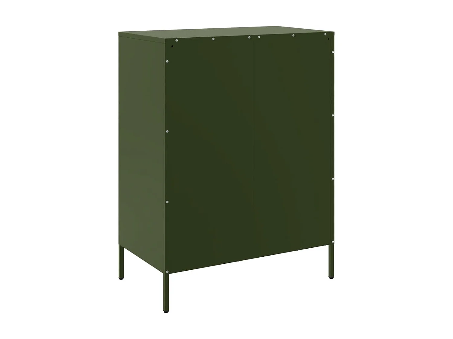 Buffet vert olive 68x39x89 cm acier