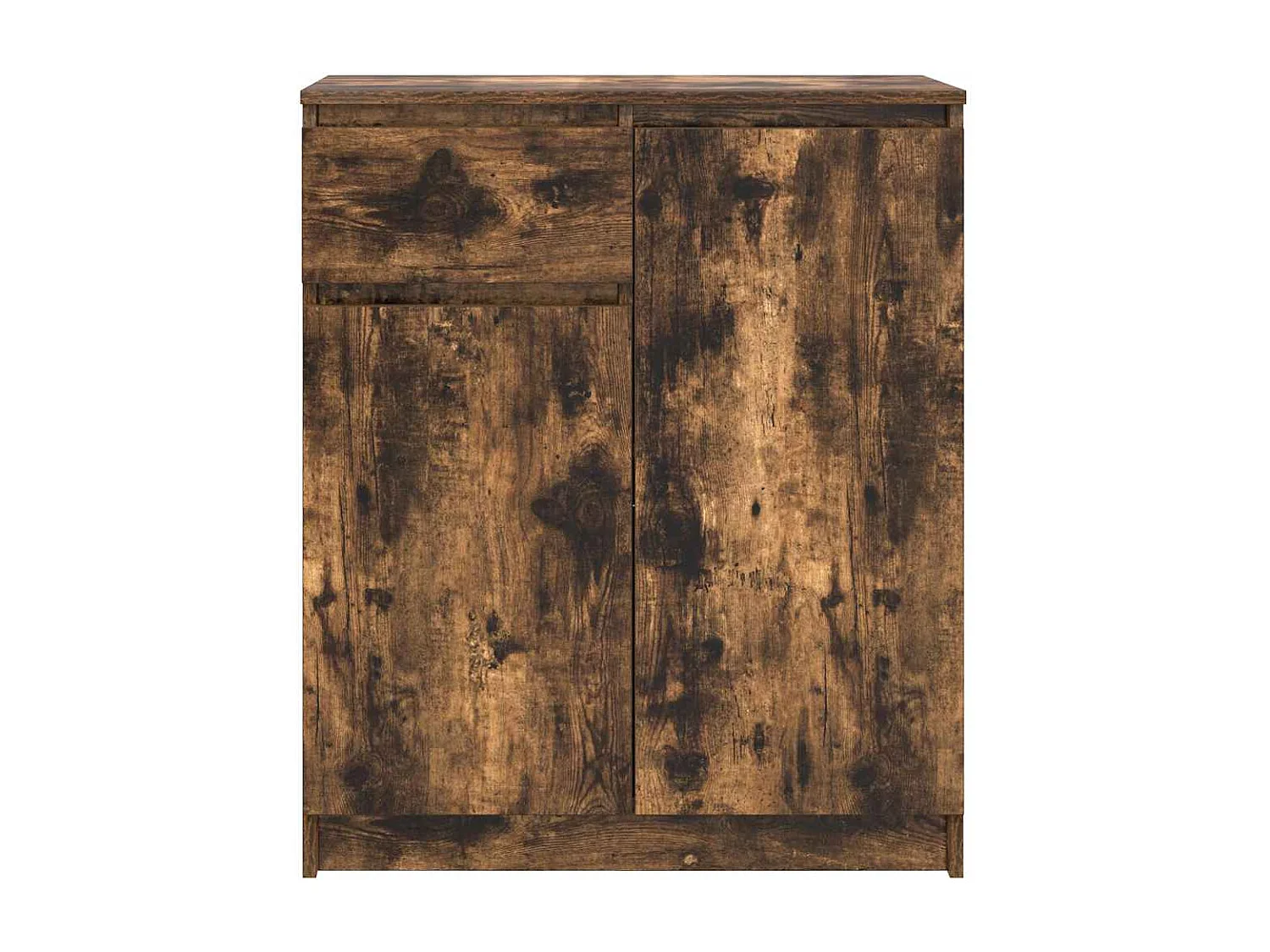 Buffet avec tiroir chêne fumé 71x35x84 cm bois d'ingénierie