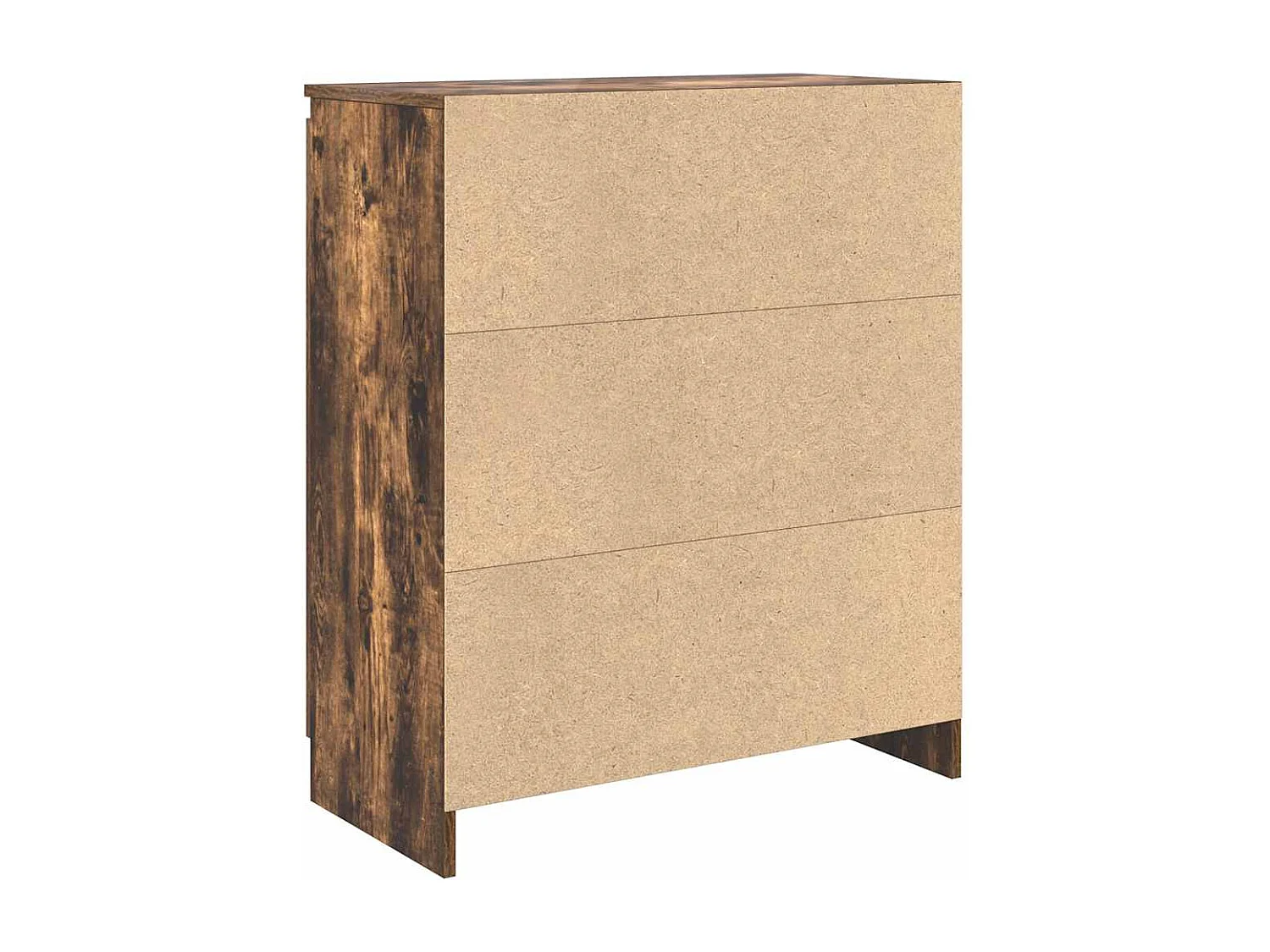 Buffet avec tiroir chêne fumé 71x35x84 cm bois d'ingénierie