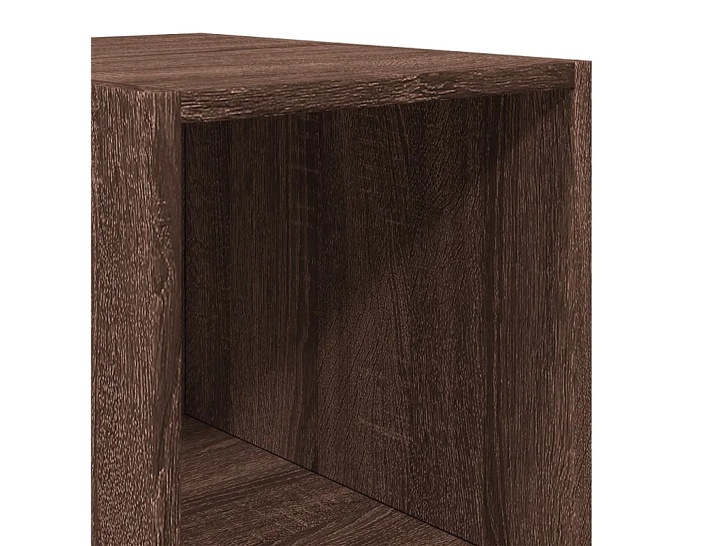 Buffet haut chêne marron 30x41x185 cm bois d'ingénierie