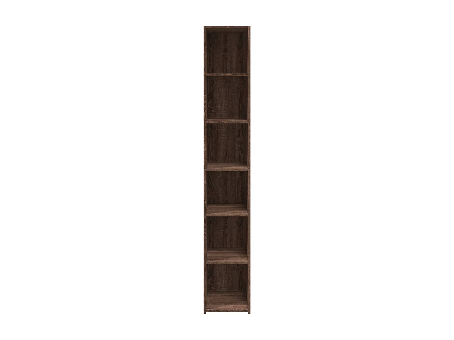 Buffet haut chêne marron 30x41x185 cm bois d'ingénierie