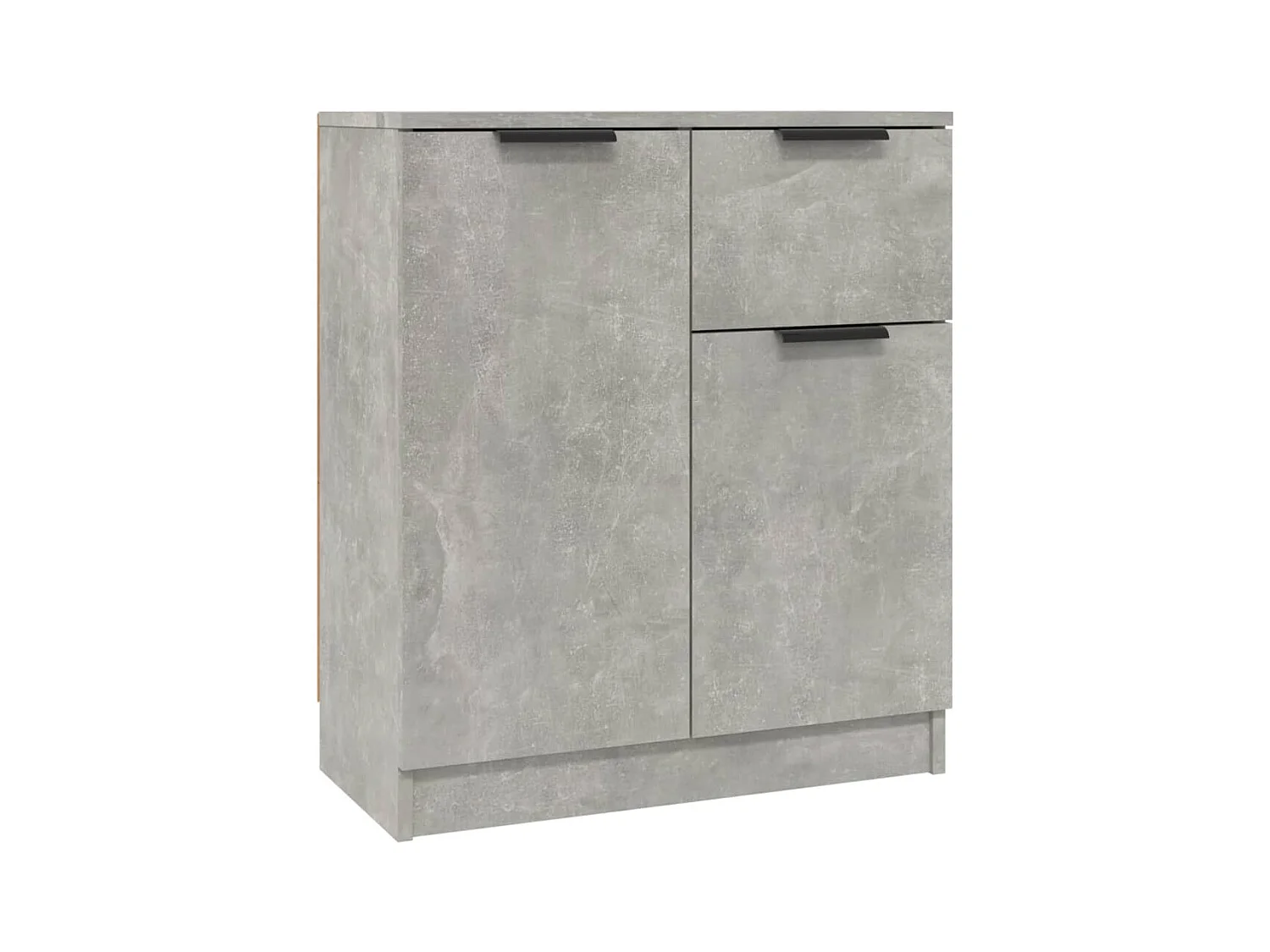 Aparadores 2 peças 60x30x70 cm madeira processada cinza cimento