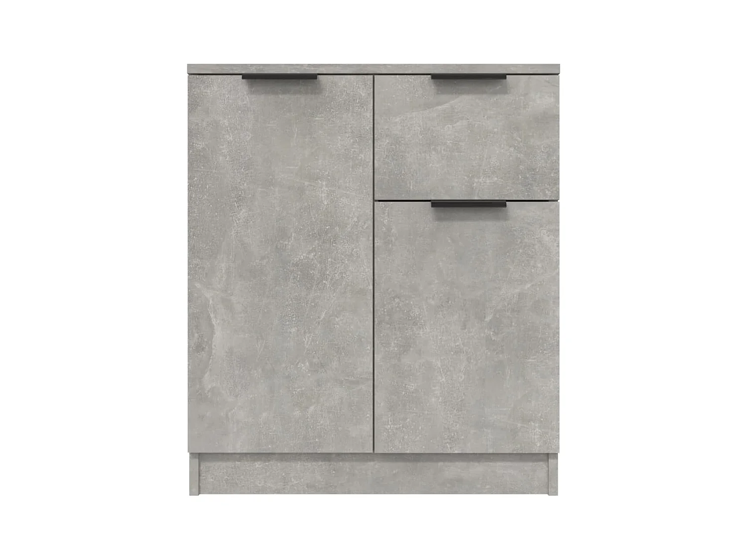 Aparadores 2 peças 60x30x70 cm madeira processada cinza cimento