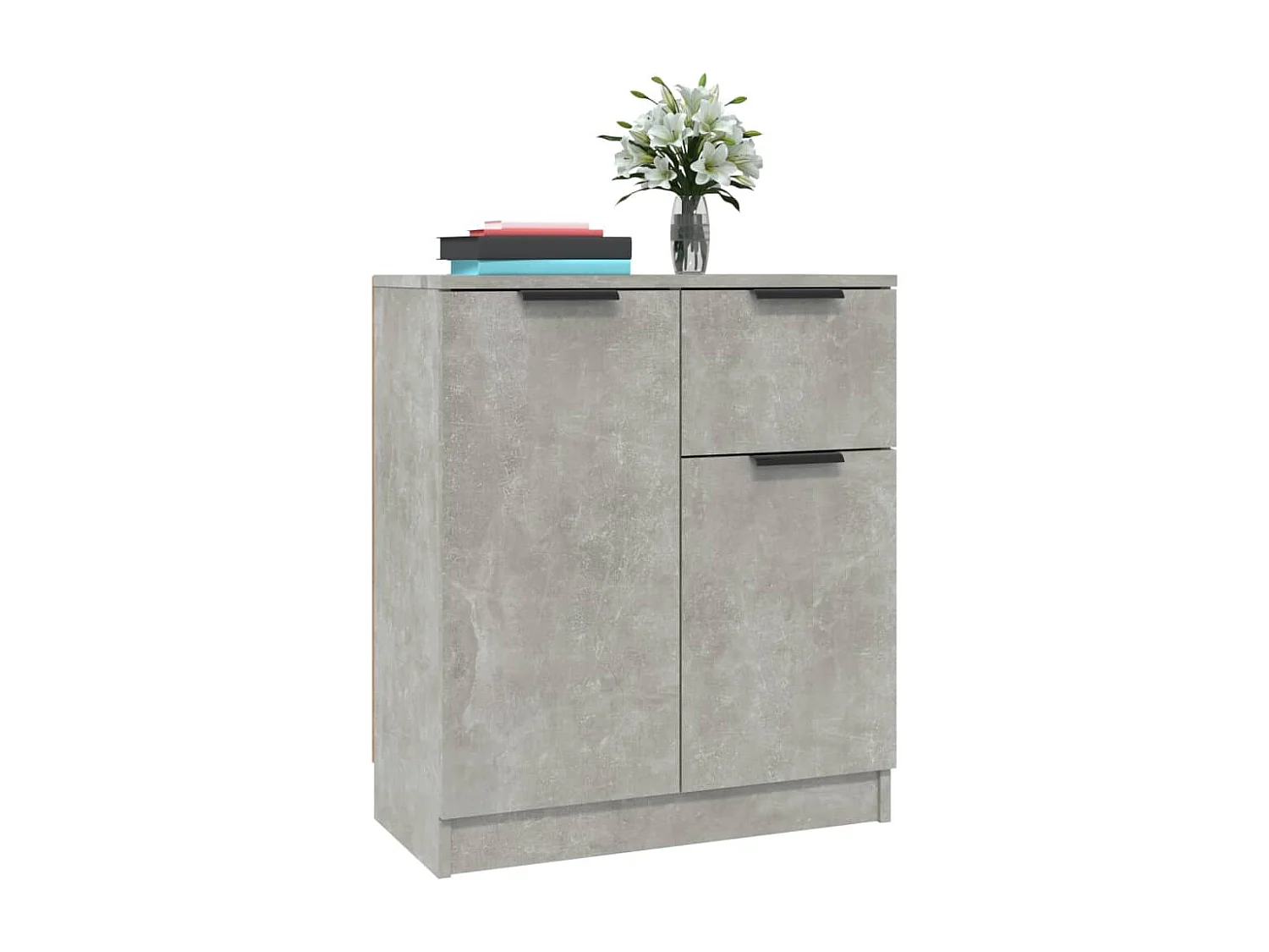 Buffets 2 pièces Gris béton 60x30x70 cm Bois d'ingénierie