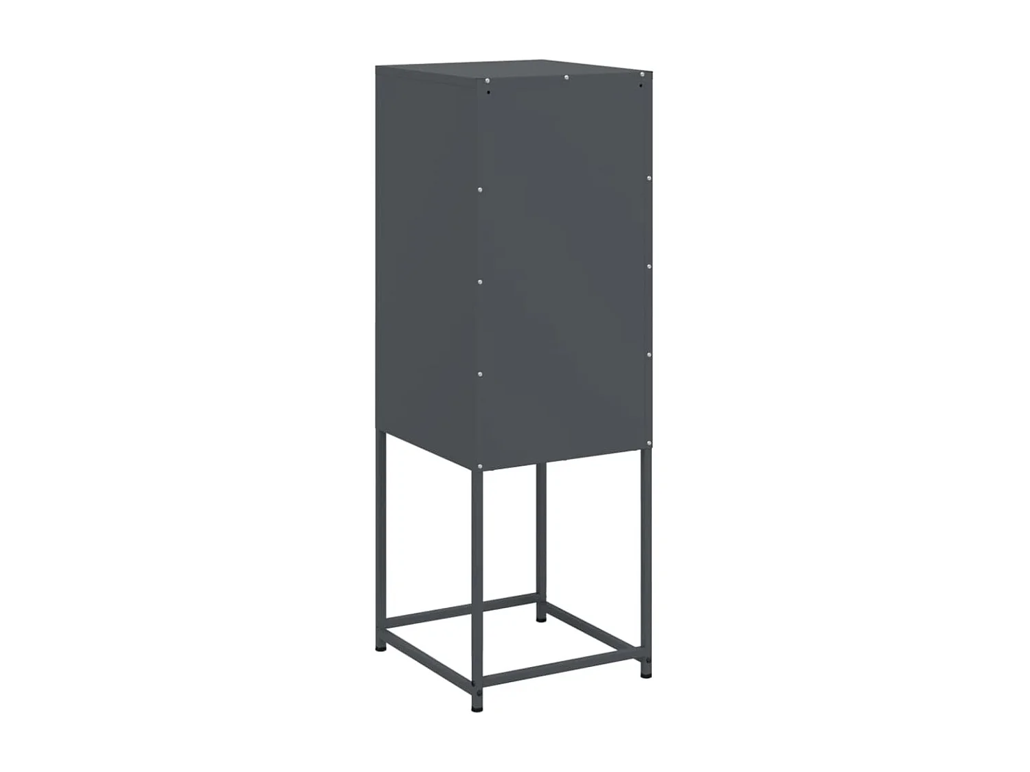 Buffet haut anthracite 36x39x107 cm acier