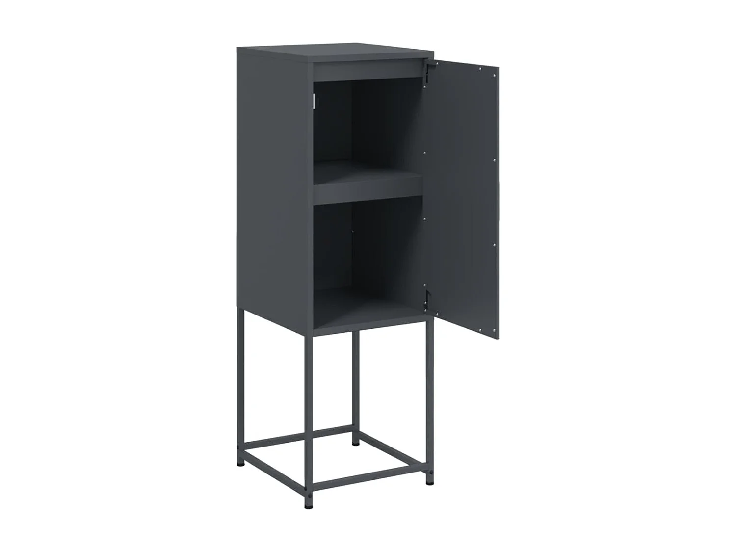 Buffet haut anthracite 36x39x107 cm acier