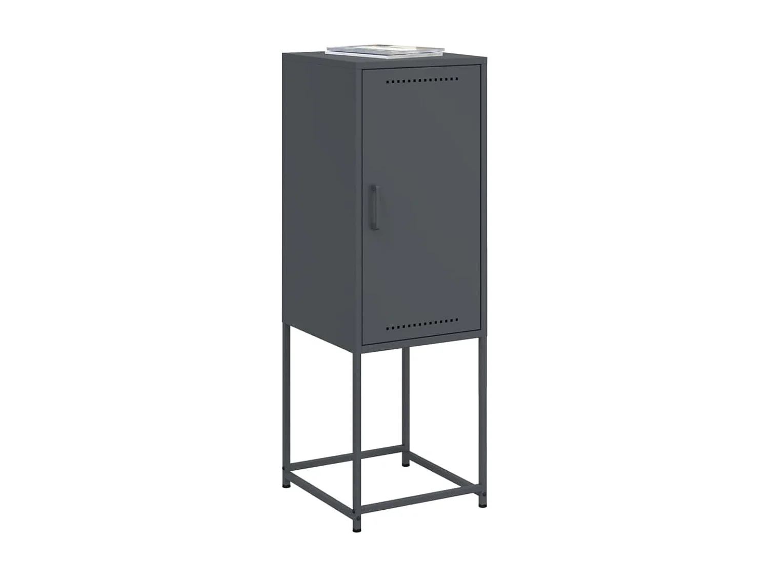 Buffet haut anthracite 36x39x107 cm acier